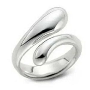 Adjustable Tear Drop Ring for Thumbs - Ladies One Size Fits All Rings for Women